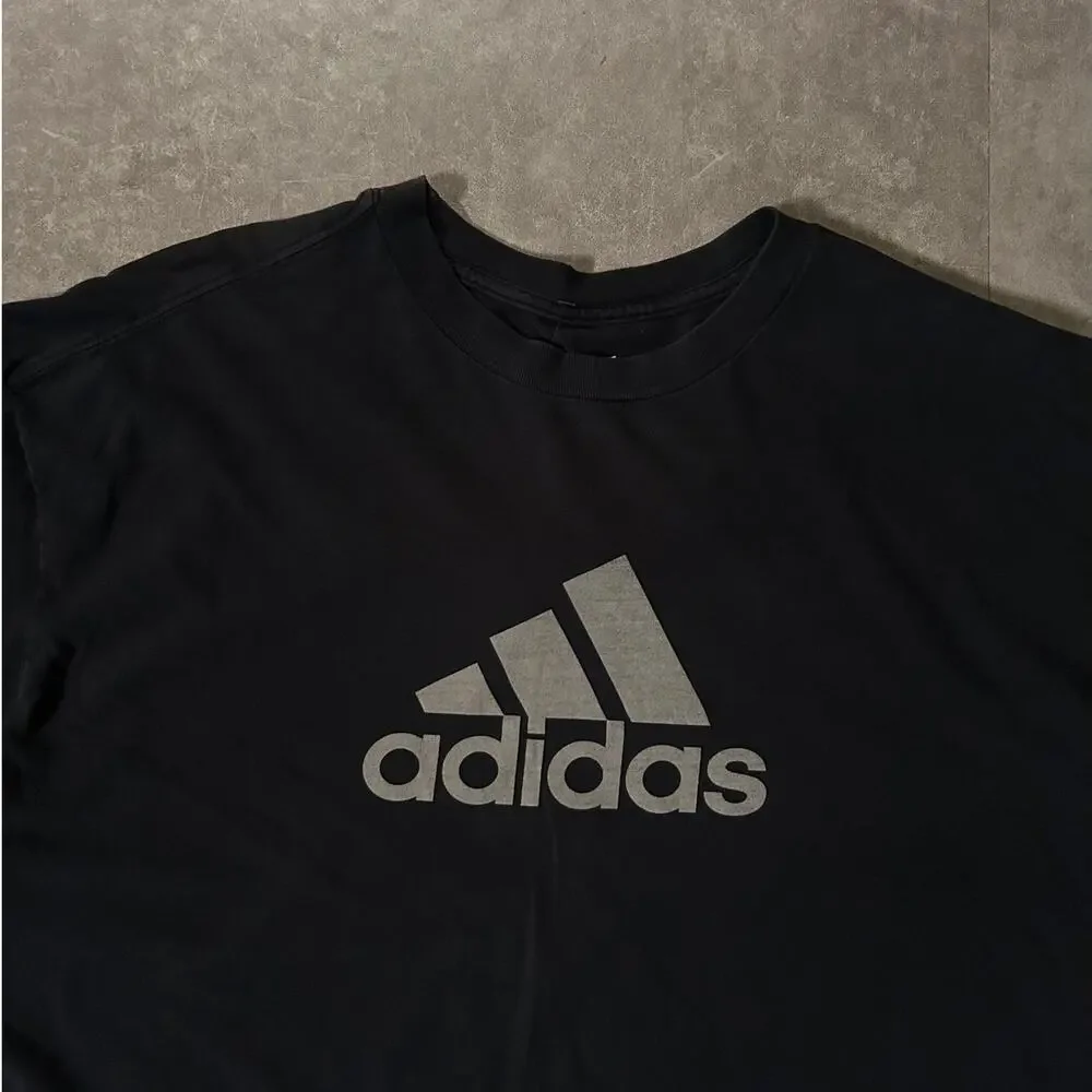 2000's Vintage Adidas Black T-Shirt -XL